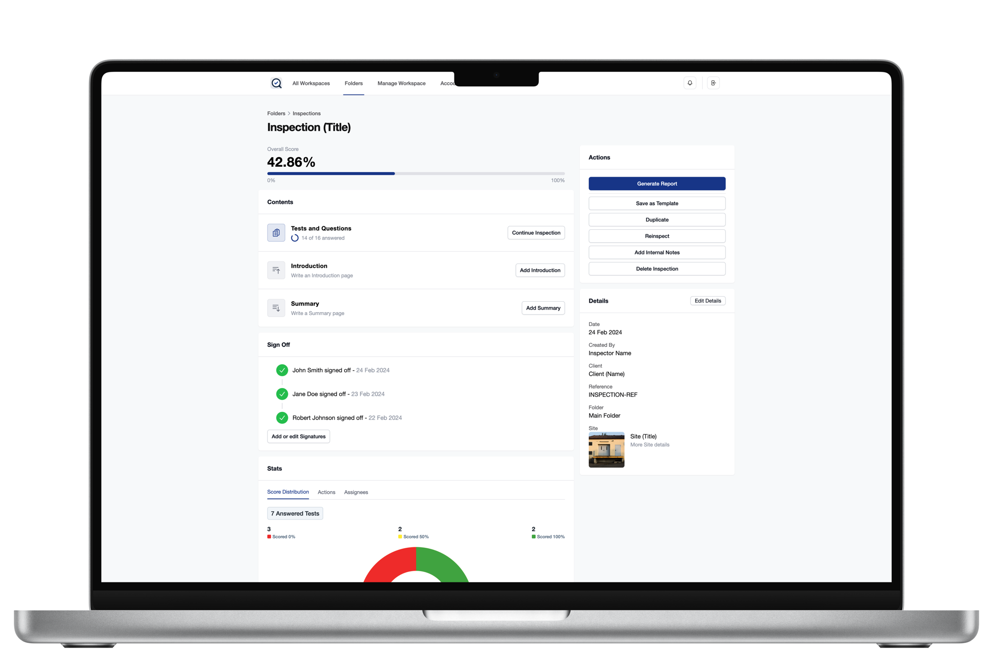 Checklist Inspector Pro